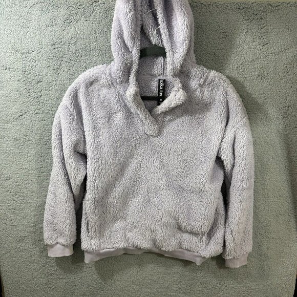 Lukka Lux Tops - LUKKA LUX Sherpa Fleece Pullover Hoodie Comfy Medium